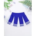 thumbnail image 7 of Aislor Cheer Leader Costumes for Girls Sleeveless Cheerleading Uniform Dress Outfit with Stockings 2 Pom Poms Royal Blue 6, 7 of 7
