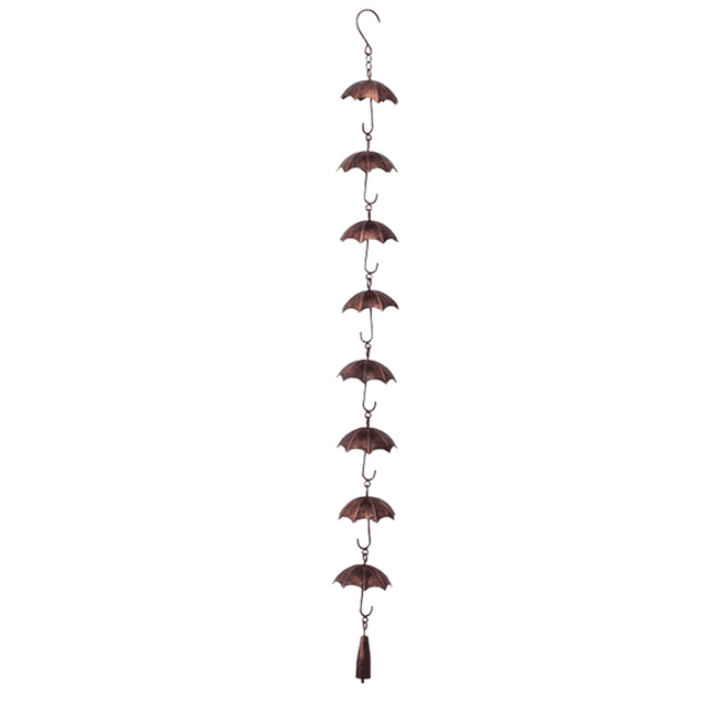 Rain Chains Metal Rain Chain Decorative Umbrella Rain Chain Bell Decor for Home,Replacement for Gutter Downspouts