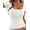 White, variant on PRETTYGARDEN Summer Tops for Women Short Sleeve Lace Trim Slim Fitted Henley Tee Shirts Y2K Fashion Clothing