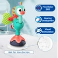 thumbnail image 6 of Baby Sensory High Chair Toy - Developmental Highchair Rattle with Suction Cup for 6 to 12 Months Old Infant & Toddler, Peacock, 6 of 6