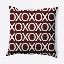 Simply Daisy 20 inch Hugs and Kisses Valentines Decorative Throw Pillow