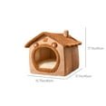 thumbnail image 3 of Luoshdecor Cat Bed Cave, Cute Bear Shape Cat Beds for Indoor Cats,Soft and Warm Cats Tent for Cats ,Dogs, 3 of 9
