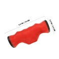 thumbnail image 2 of OUNONA Poignée d'Haltère Robuste avec Poignée Antidérapante pour Usage Domestique Accessoire d'Exercice Rouge PVC Trous Centraux 2.54cm, 2 of 6