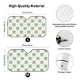 thumbnail image 3 of XMXY Car Sun Shade Windshield, Plaid Love Pattern Automotive Front Window Sun Visor for Cars SUV Trucks, Small Size, 3 of 8