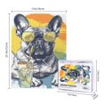 thumbnail image 4 of 500 PCS A Dog Drinking Beverages Jigsaw Puzzles 500 Pieces,Relax Yourself,Enjoy The Puzzle Solving Process,Unique Animals Drinking Beverages Wooden Puzzles As Home Decoration,Brain Challenge, 4 of 6