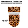 thumbnail image 7 of COEQINE Tiger Print Toilet Lid Cover and Toilet Tank Cover Machine Washable Durable Easy to Clean with a 2-Piece Toilet Cover Set for Home Bathroom Decoration, 7 of 7