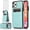 Teal, variant on Asuwish Screen Protector Included PU Leather Soft Shell Wallet Cell Phone Case with Screen Protector for iPhone 13, Blue