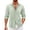 Green, variant on Mens Shirts Printed Short Sleeve V Neck Casual Loose Shirts for Men Khaki S
