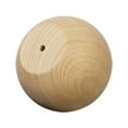 thumbnail image 1 of 3 Pcs of 2-1/4" Ball Knob / Wood Doll Head 2-1/4" wide; Flat 1-1/4"  3/16" hole, 1 of 1