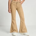 thumbnail image 2 of HAOTAGS Girls Flared Pants (5-16) Casual Fashionable Long Pants Khaki Size 7, 2 of 7