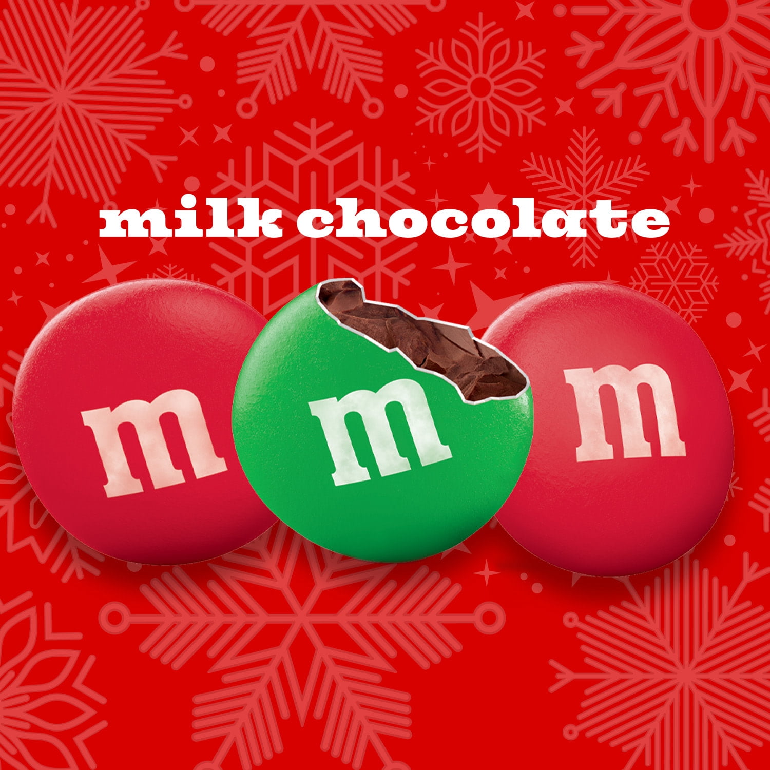 M&M's Festive Milk Chocolate Christmas Candy - 38 oz Resealable