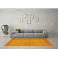 thumbnail image 3 of Ahgly Company Indoor Square Abstract Yellow Modern Area Rugs, 7' Square, 3 of 4