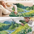 thumbnail image 5 of 70x55 Inches Glow in The Dark Blanket Cozy Throw Camping Blankets for Home and Outdoor Use Summer Mountains, 5 of 8