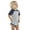 VN HEATHER/VN NAVY, variant on Infant Clementine Baseball Fine Jersey Bodysuit