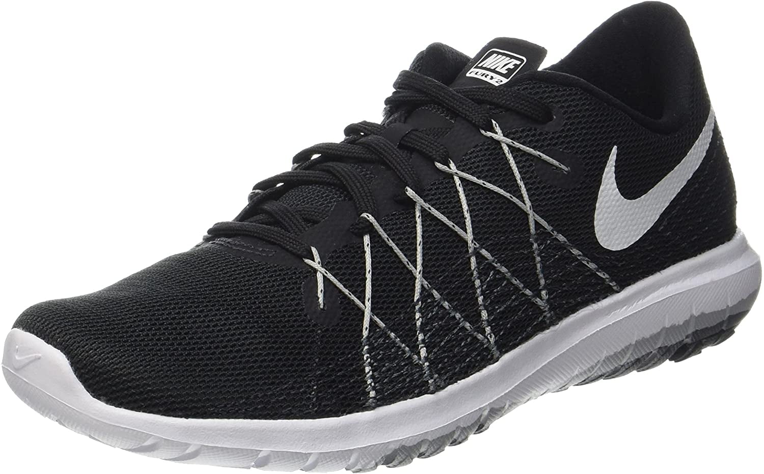 oferta proporción tablero Nike Women's Flex Fury 2 Running Shoe (5 M US, Black/Wolf Grey/White) -  Walmart.com