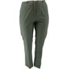 Lands' End 7 Day Elastic Back Comfort Waist Pants Fatigue Olive 14 NEW 066131