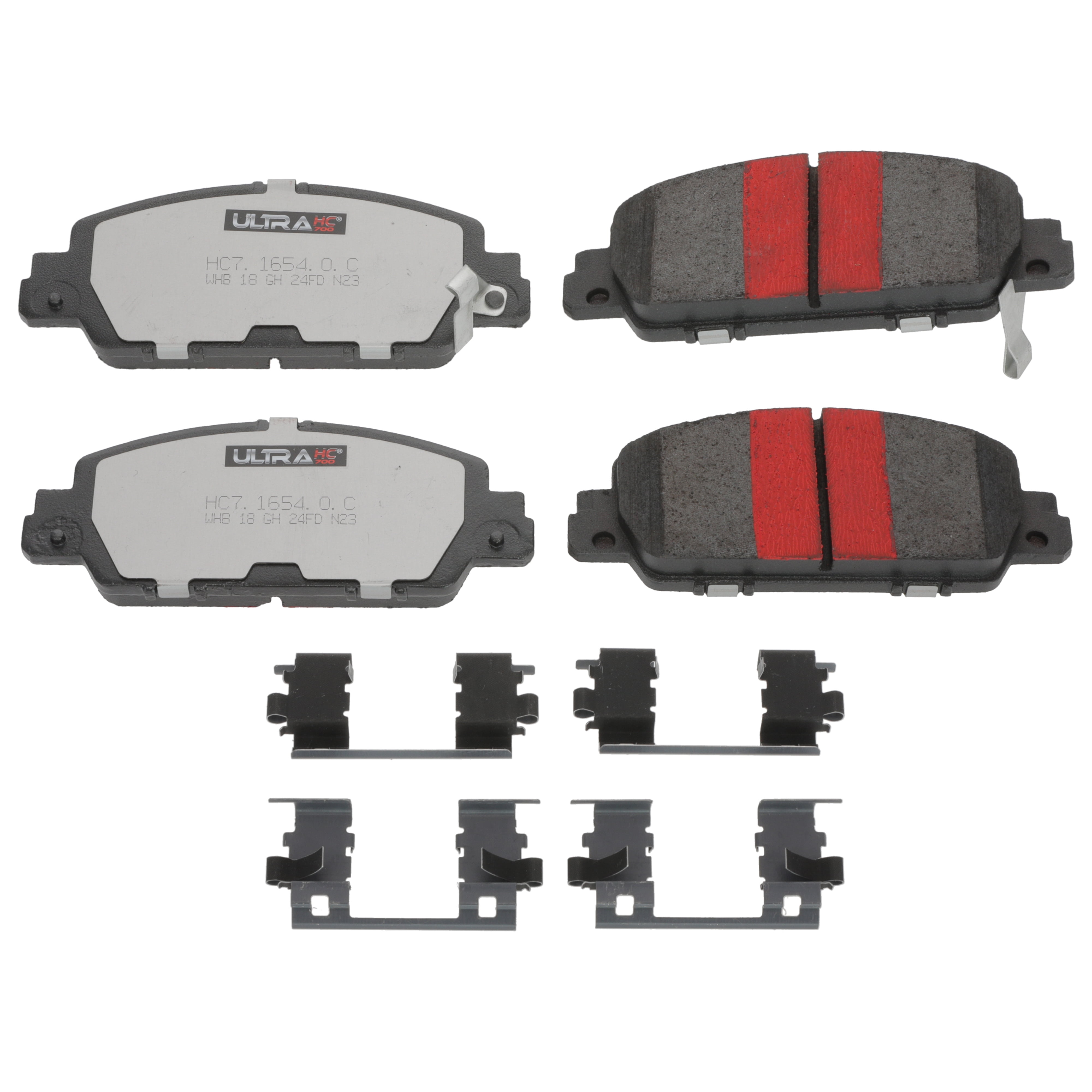 UltraHC 700 Brake Pad Set, Front HC7.1654.0.C, Honda Accord 2022-2013