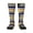 1 Black, variant on Women's Knee High Socks Thin Blue Line Flag Art Thermal Soft Knee Long Socks