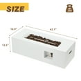 thumbnail image 3 of AVAWING 42" Patio Propane Fire Pit Table, 50,000 BTU Rectangle Concrete Fire Pit Table, White, 3 of 7