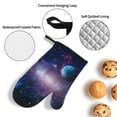 thumbnail image 3 of Daiia Planets Stars And Galaxies1 Pattern Oven Mitts and Pot Holders 4 pcs Set,High Heat Resistant 500 Degree Extra Thicken Long Kitchen Cotton Oven Glove, 3 of 6