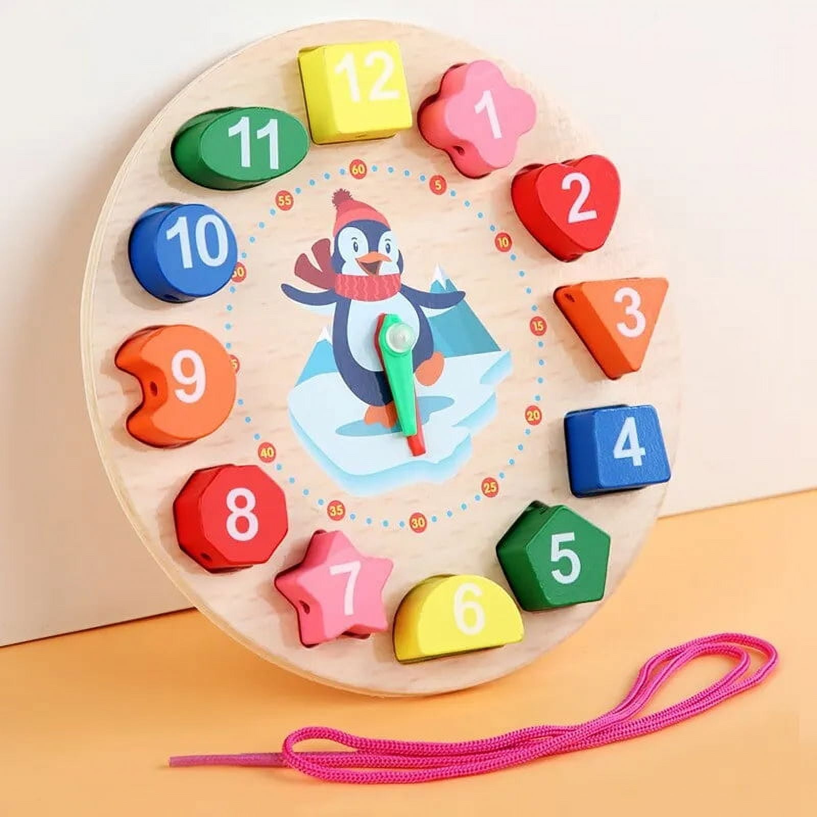 Jouets en Bois Montessori pour Bébés 1 2 3 Ans Garçon Fille Cadeau Jeux de Développement pour Bébé Casse-Tête en Bois pour Enfants Jouet Éducatif d'Apprentissage