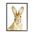 thumbnail image 2 of Stupell Industries Curious Bunny Rabbit Watercolor Portrait Wild Forest Animal, 16 x 20, Design by Victoria Barnes, 2 of 5