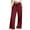 Wine, variant on Inleife Womens Pants Fashion Womens Casual Solid Color Pants Straight Wide Leg Trousers Pants