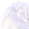 thumbnail image 4 of Stretchy Turban Cap Chemo Head Wraps Bennie Twisted India's Hat Warm Sequin Trim Flower for Women Girl, 4 of 6