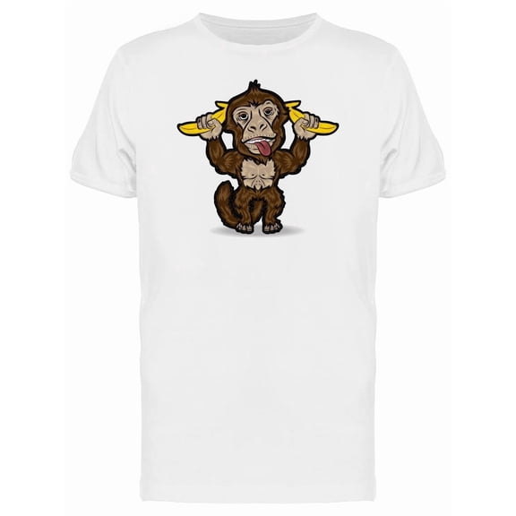 Monkey Holding Bananas Tee Men's -Image by Shutterstock
