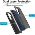 thumbnail image 3 of Galaxy S25 FE Case , 2 in 1 Phone Case for Samsung Galaxy S25 FE 5G 6.7 inch ,Takfox Shockproof Protection Heavy Duty Armor Hard Plastic & Rubber Rugged Full Body Bumper Cover- Black, 3 of 9
