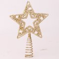 thumbnail image 4 of De Decoración Para Árbol De Navidad, Diseño De Copo De Nieve, Estrella Para Árbol De Navidad, Estrella Brillante Para Árbol De Navidad Para Adornos Navideños. 2 Piezas Minnieouse HA040436-02, 4 of 6