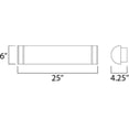 thumbnail image 2 of Maxim Lighting - LED Bath Vanity - Wall Sconce - Linear-1 Light Bath Vanity-25, 2 of 2