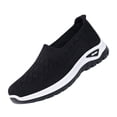 thumbnail image 2 of KEVCHE Woven Orthopedic Shoes, Womens Breathable Mesh Up Stretch Platform Sneakers with Arch Support, Slip On Light Air Cushion Walking Shoes for Diabetic Comfort and Gym Use, 2 of 8