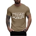 thumbnail image 1 of Mangas de Mano para Hombres, Cuello Redondo de Verano Ocio Impreso Superior, Moda Casual Manga Larga Poliéster, 1 of 1