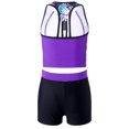 thumbnail image 4 of MSemis Kids Girls Front Zipper Tees Bikini Briefs and Short Bottoms Summer Beachwear, 4 of 4
