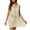 Khaki, variant on IROINNID Short Dress For Women Solid Color Fashion Casual Hollowed Out Beach Dress Sleeveless V-Neck Sundress