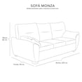thumbnail image 5 of Sofá Monza (3 Plaza) Chocolate, 5 of 5