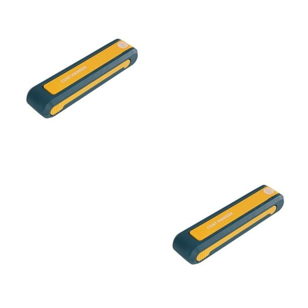 Soporte para colgar ropa Yuarrent montado en la pared plegable 2Conjunto Azul amarillo