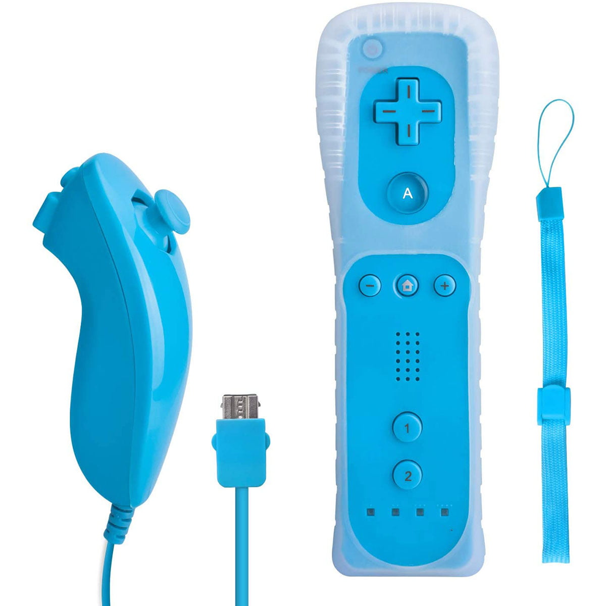 Regelmatig Ook jungle Wii Wireless Remote Motion Controller and Nunchuk -YELITE Replacement Remote  Game Controller with Silicone Case and Wristband, Compatible for Nintendo  Wii and Wii U - Walmart.com