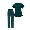 thumbnail image 4 of Conjunto de uniforme médico para hombres y mujeres, uniforme de enfermería, tops elásticos y pantalones médicos, disfraz de enfermera de hospital unis Talla, 4 of 8