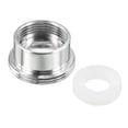 thumbnail image 1 of Unique Bargains M22*1.0 Mâle à M16*1.0 Raccord Adaptateur pour Robinet à Filetage Femelle, Argent, 2 Pièces, 1 of 4