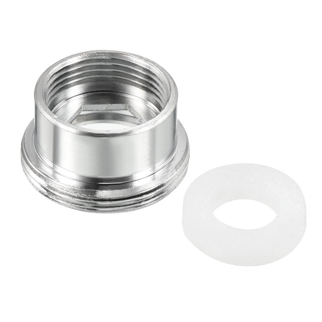 Unique Bargains M22*1.0 Mâle à M16*1.0 Raccord Adaptateur pour Robinet à Filetage Femelle, Argent, 2 Pièces
