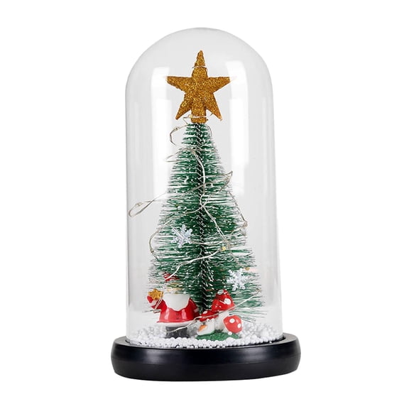 Christmas Tree Gifts Decorations,Mini Christmas Trees LED Decoration, Gifts for Family, , Bedside Santa Star Santa