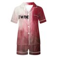 thumbnail image 4 of Uaswgudfs Women's Pajama Set with Short Sleeves, Button-Up Shirt, Elastic Shorts Wrinkle-Resistant Sleepwear Loungewear, 4 of 8