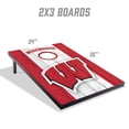 thumbnail image 5 of YouTheFan NCAA Wisconsin Badgers 2' x 3' MDF Cornhole Game, 5 of 6