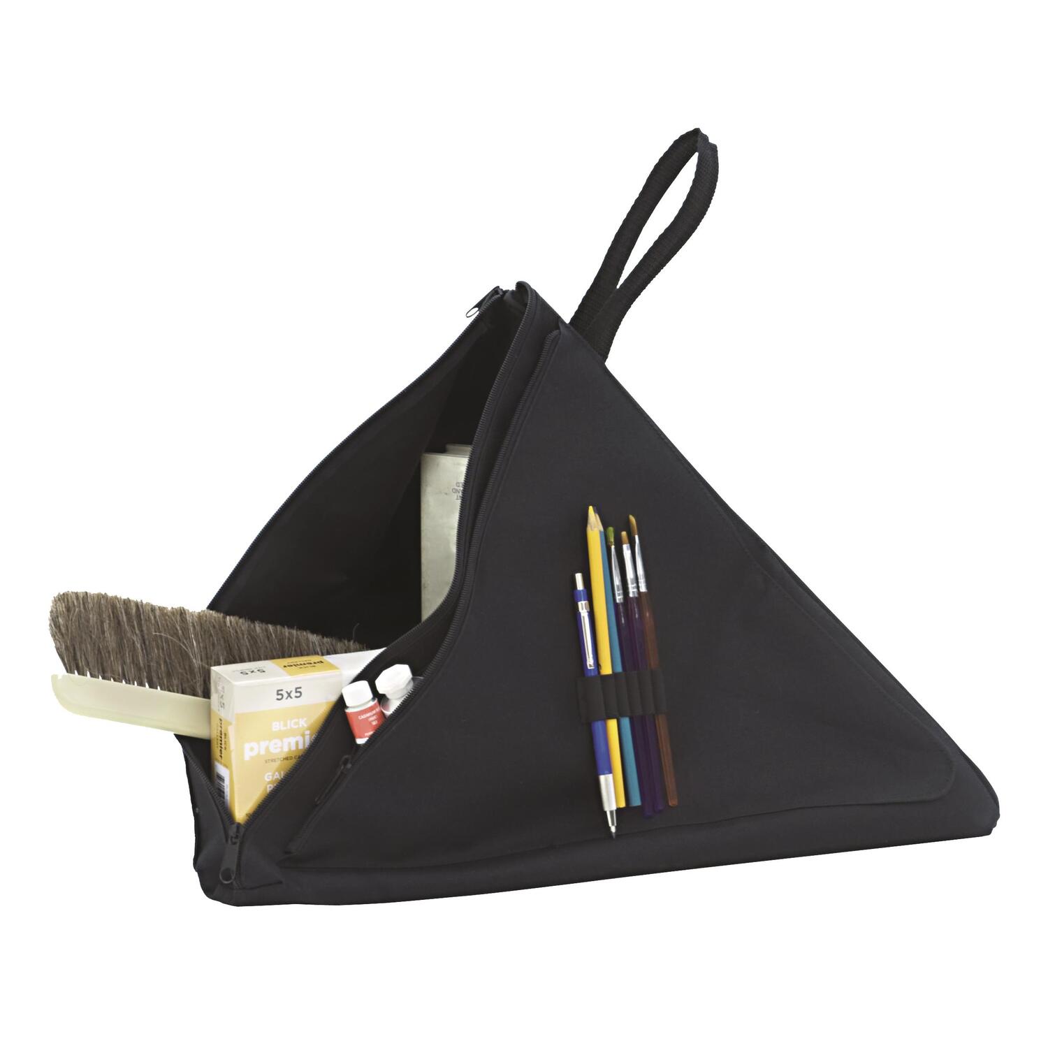 Studio Designs Pyramid Art Supplies Organization, Hanging Storage Bag with Zipper, Black (16" W)- 18698 - image 3 of 4