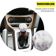 thumbnail image 2 of Marble Style Gear Car Shifter Handle Round Ball, Shift Knob 5 6 Speed with Metal Adapters Universal, 2 of 5