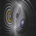 thumbnail image 1 of Ahgly Company Indoor Square Patterned Black Novelty Area Rugs, 6' Square, 1 of 6