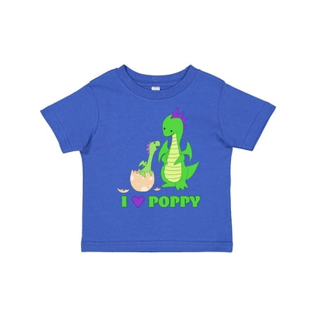 

Inktastic I Love Poppy Gift Toddler Boy or Toddler Girl T-Shirt
