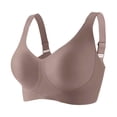 thumbnail image 2 of Bixock Wireless Jelly Bra for Womens Plus Size Supportive Seamless Bras Push Up Comfortable No Underwire Tshirt Bras Side Segment Breast Support Lingerie Wear for Everyday Casual Wear, 2 of 3